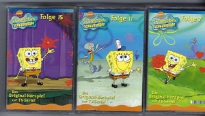 SpongeBob Schwammkopf   - 3 x  Kinder Kassetten Edel Kids MCs Sammlung Paket - Bild 1 von 1