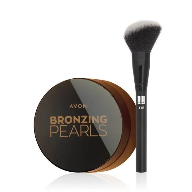 Set di 2 Pennello + Perle di Terra Solare- VARIE TONALITA' - Immagine 1 di 1