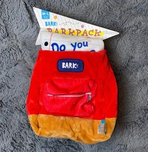 Nueva caja de corteza Barkpack 2 piezas Mochila escolar de juguete para perros y pedazo de papel - Imagen 1 de 10