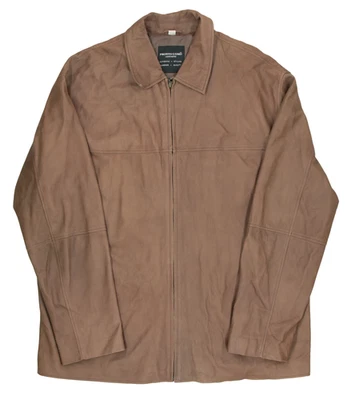 Abrigo Chaqueta De Colección Para Hombre XLT Pronto Uomo Marrón Cuero Genuino Suave Foto 1 de 4