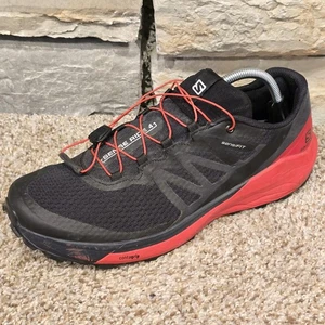 Salomon Sense Ride 4 Herren 10 Schwarz Rot Trailrunning Wandern Sneaker Schuhe - Bild 1 von 11