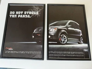 FRAMED Original Fiat Panda 100 HP Black Magazine Advert Poster Man Cave Retro - Picture 1 of 3