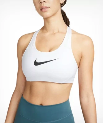 NEW Nike Women's White High Support UnPadded Victory Sports Shape Fitted Bra XL - Image 1 of 4
