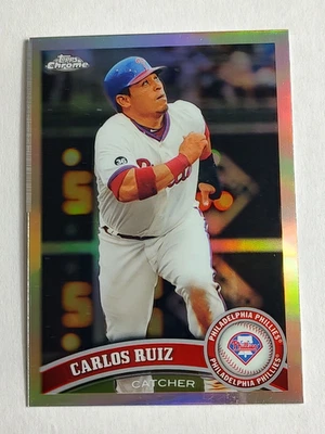 Carlos Ruiz 2011 Topps Chrome Refractors #21 Philadelphia Phillies - Image 1 of 2