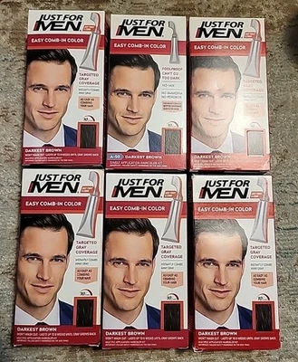 (6) Color fácil de combinar solo para hombre - marrón más oscuro Foto 1 de 2