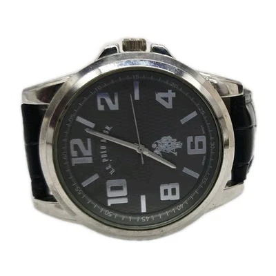 Men's U.S. Polo ASSN Watch Black Band Gray Face New Battery USC20069 - Image 1 of 4
