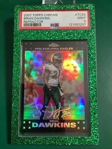 2007 Topps Chrome - Brian Dawkins #TC93 refractor PSA 9 Eagles Team combinación de colores - Imagen 1 de 8