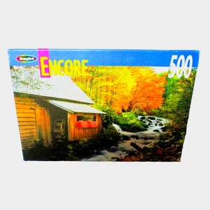 Encore Puzzle, 500 Pezzi, Mulino Creekside in Autunno, Rose Art, 11x18 Ins - Foto 1 di 2