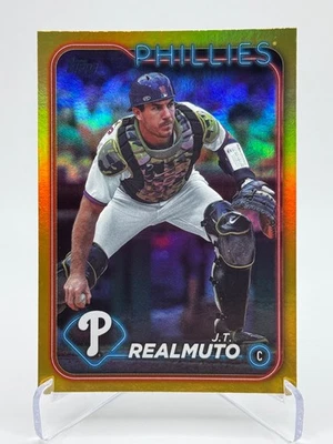 2024 Topps Series 1 #194 J.T. REALMUTO | Gold Foil - Image 1 of 2