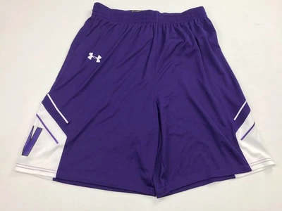 Under Armour Northwestern Wildcats Basketball Shorts Men's Large Purple UKS520M - Image 1 of 2