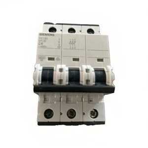 SIEMENS 6 AMP CURVE C 6kA DREIPOLIGER MCB SCHUTZSCHALTER 5SY63 - Bild 1 von 2