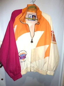 VTG LOGO ATHLETIC SUPER BOWL XXIX 29 WINDBREAKER JACKET 1995 MIAMI SIZE L 49ERS - Picture 1 of 7