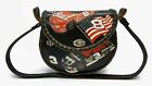 NASCAR Bud Goodwrench #8 #3 Red Black Leather Braided Trim Purse Bag