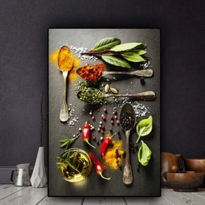 Póster artístico de lienzo de cocina pintura arte de pared imagen de comida decoración del hogar impresión en lienzo - Imagen 1 de 3