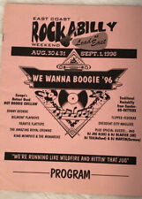 East Coast Rockabilly Weekend Program 1996 "We Wanna Boogie '96" 2nd annual
