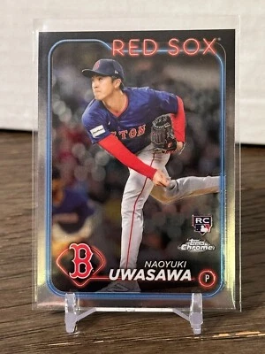 2024 Topps Chrome Update Naoyuki Uwasawa Boston Red Sox Rookie RC #USC9 - Image 1 of 2