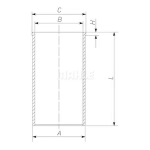 MAHLE Piston Cylinder Sleeve 004 WV 09 00 MK1 FOR T2/LN1 Ducato T2/L Vario 5 Ser - Picture 1 of 6