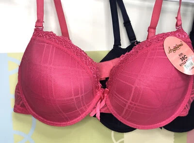Angelina Bra Size 38C Set of Two-B565-C Pink and Dark Blue, lightly padded NWT - Image 1 of 4