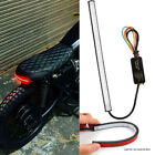 1X LED Universal Amber Motorcycle Fork Turn Signal Indicator Blinker Light Strip
