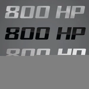 800 HP Decal / stickers Fits Pro Stock, Supercharged, Diesels and others - Picture 1 of 2