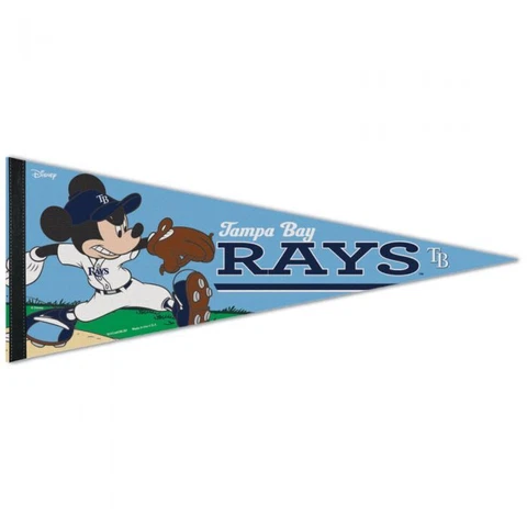 TAMPA BAY RAYS MICKEY MOUSE DISNEY PREMIUM QUALITY PENNANT 12"X30" BANNER Cover