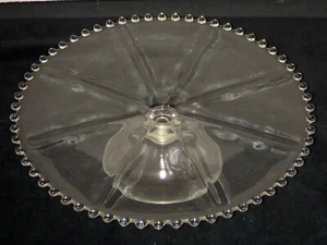 Imperial CANDLEWICK CRYSTAL *10" RIBBED LOW CAKE STAND*400/67D* - Picture 1 of 2
