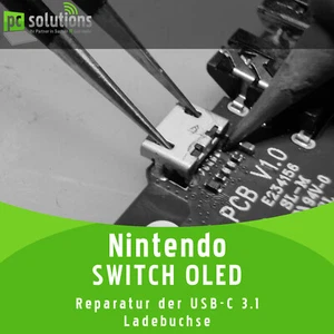 ✅ REPARATUR Austausch USB-C 3.1 Ladebuchse Anschluss Nintendo Switch OLED - Bild 1 von 1