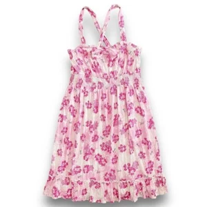Retro Barbie Floral Hawaiian Gyaru Beach Dress Sz S - Picture 1 of 5