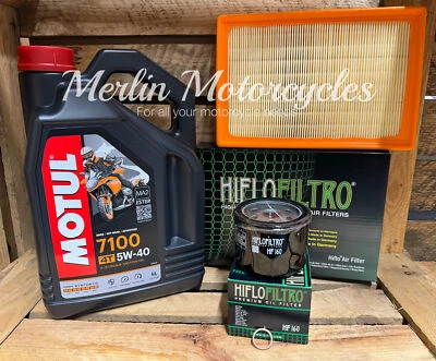 KIT DE SERVICIO FILTRO TOTALMENTE SINTÉTICO BMW S1000RR 2010-2018 MOTUL 7100 5W40 Foto 1 de 4