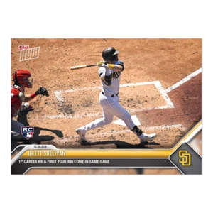 Tarjeta 228 Brett Sullivan RC 1st HR & RBI 2023 MLB TOPPS NOW - Imagen 1 de 2