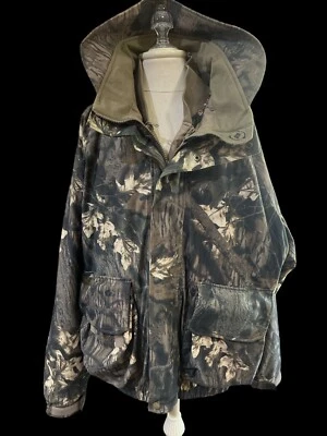 Columbia 3-in-1 Hunting Jacket/Interchange/Omni-Tech-Mossy Oak Breakup-Men 2XL - Image 1 of 4