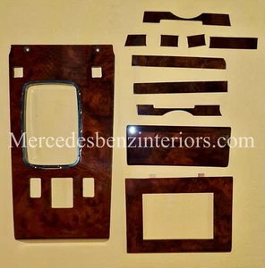MERCEDES SL W107 R107 Burl Walnut Interior Set Genuine OEM Quality Veneer - Picture 1 of 1
