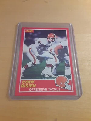 1989 Score #164 CODY RISIEN Cleveland Browns Football Card, Tackle, Star, (NM) - Image 1 of 2