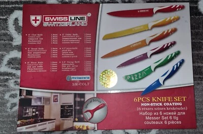 Swiss Line - Switzerland 6 teiliges Messer-Set mit Spezial Bonus Antibakteriell - Bild 1 von 4