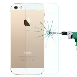 Apple iPhone SE 5 5S Schutz Glas Folie Rückseite Back 0,26mm Tempered Glass Film - Bild 1 von 4