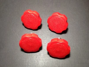 4 pcs Shear-loc 1-1/2 rosette clamping knobs 3/8 x 3/4 long stainless screws - Picture 1 of 9