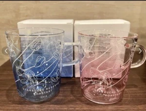 Starbucks Reserve® Asador Mango Vidrio Azul y Rosa Juego de 2 Sakura 2023 355 ml - Imagen 1 de 12