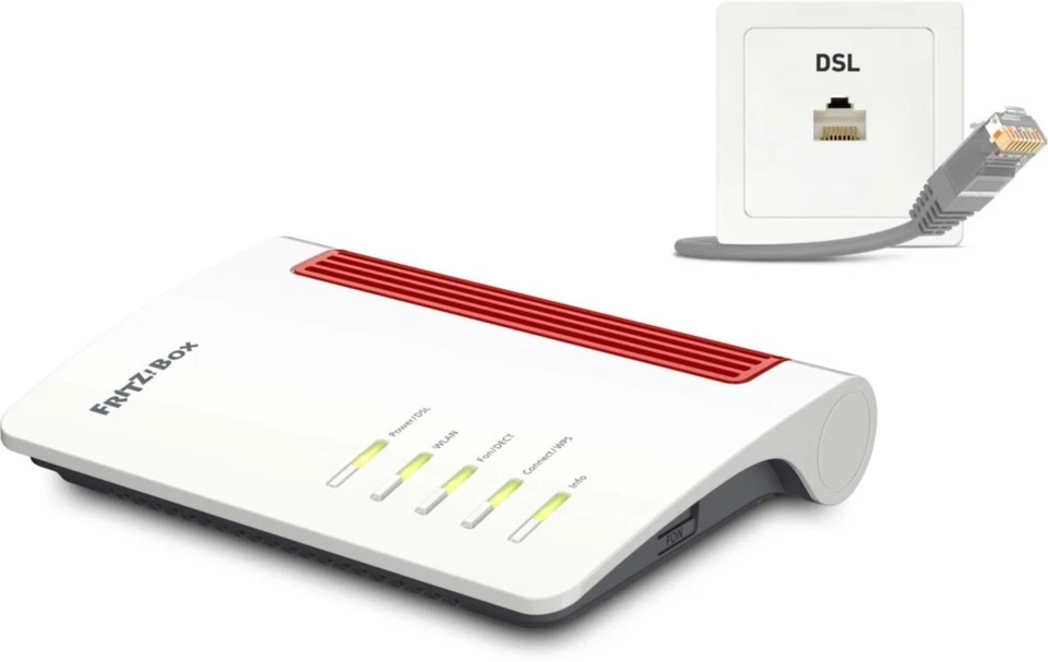 AVM FRITZ!Box 7530 AX ADSL2+ Wi-Fi 6 Modem-Router - Weiß (20002930)