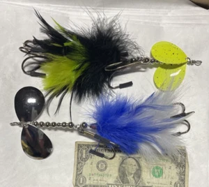 RAPTOR Funky Chicken Double 8 Marabou bucktails baits musky pike lures Muskie - Picture 1 of 1