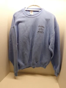 Vintage Crabby Mike Blue Sweatshirt, Topsail Island, Surf City, NC - Picture 1 of 5