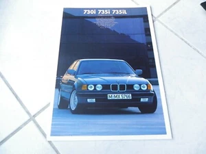 Bmw 730i 735i 735iL teintes garnissages 1986 brochure catalogue commercial sales - Picture 1 of 1