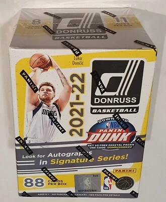 NBA Basketball Trading Cards 2021-22 Panini Donruss Blaster Box 88 cards