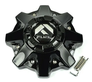 One NEW Fuel Off Road Wheel Rim Center Cap Gloss Black Bolt On 8 Lug 1002-53GB - Picture 1 of 4