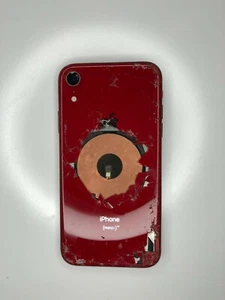 Apple iphone XR Red (product) Cracked For Parts - Picture 1 of 5