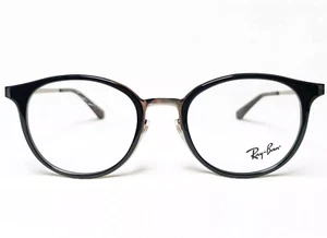 RAY BAN RB 6372M 2502 BLACK SILVER AUTHENTIC EYEGLASSES RX 50-19-145 BRAND NEW - Picture 1 of 6
