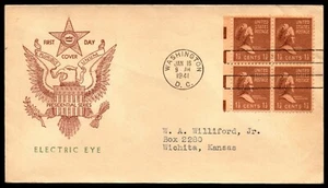 Scott 812EE 17 Cents Jackson Fidelity FDC Unaddressed Planty 812EE-6 - Picture 1 of 2