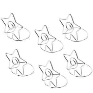 6 Pcs Fotohalter Für Tafelaufsätze Clip-Halter Tischkarten Büro Mann - Bild 1 von 12