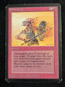 Disintegrate - Alpha - LP - MTG - Magic The Gathering - Red - Sorcery - Picture 1 of 4