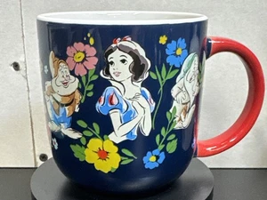 Disney Snow White And The Seven Dwarfs Blue Coffee Mug Disney 18oz By Zrike New - Picture 1 of 6
