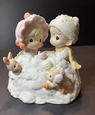 Figura Precious Moments 879185 Up to Our Ears In A White Christmas edición especial Foto 1 de 4